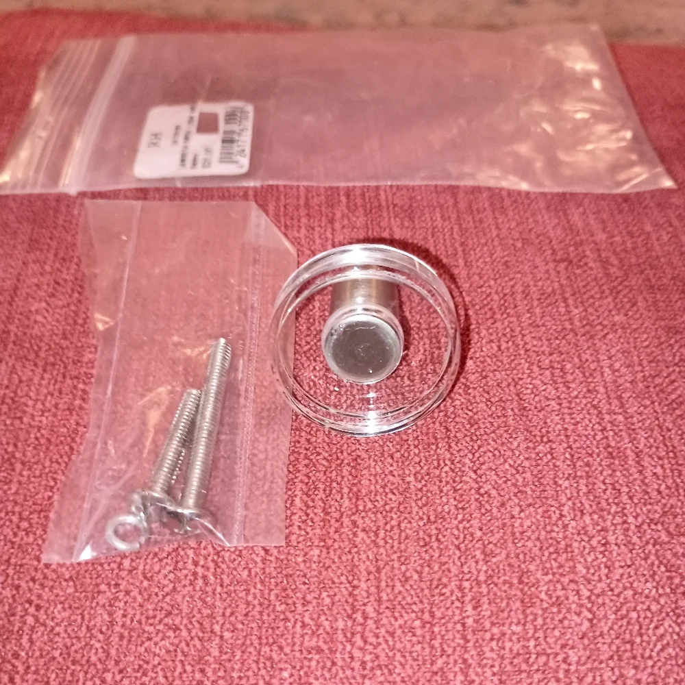 Restoration Hardware Lambeth Smooth Crystal 1.25 inch Knob NWT